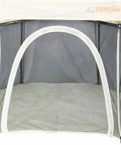 Deryan Draagbare Kinderbox - Cream - Vaste Matrasbodem - Reisbox - Campingbedje