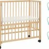 Wieg - Co-sleeper - 2 In 1 - 90 X 40 Cm - Incl. Matras - Nature - Massief Beukenhout Fillikid