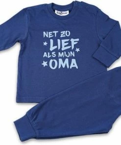Fun2Wear - Pyjama Lief Als Oma - Navy Blauw - Maat 80 - Jongens