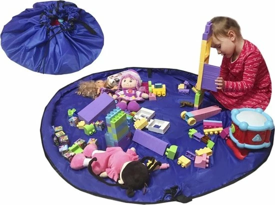 BG4U 2 In 1 Speelgoed Opberg Kleed | Speelgoed Organizer | Speelmat Voor Kinderen | Opbergzak Speelkleed | Diameter 1.5 Meter | Kleur Blauw 3 BG4U 2 In 1 Speelgoed Opberg Kleed | Speelgoed Organizer | Speelmat Voor Kinderen | Opbergzak Speelkleed | Diameter 1.5 Meter | Kleur Blauw