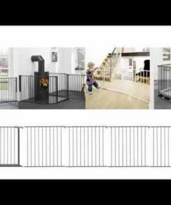 BabyDan Traphek Haardbeschermer Flex M 90-146 Cm Metaal Wit -Sophie Shop 550x412 43