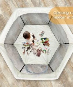 Deryan Draagbare Kinderbox - Cream - Vaste Matrasbodem - Reisbox - Campingbedje -Sophie Shop 550x412 81