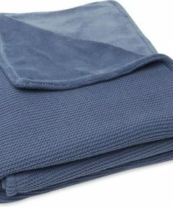Jollein Baby Deken Ledikant 100x150cm Basic Knit - Jeans Blue/Fleece 25 Jollein Baby Deken Ledikant 100x150cm Basic Knit - Jeans Blue/Fleece -Sophie Shop 550x413 3