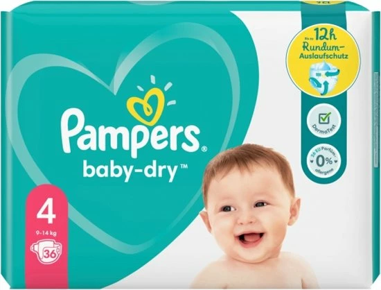 4x Pampers Baby Dry Luiers Maat 4 36 Stuks 12 4x Pampers Baby Dry Luiers Maat 4 36 Stuks - Afbeelding 10
