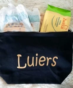 Westford Mill Organizer | Luiers | Etui | Luiertas | Verschoningsdoekjes | Baby | Opbergtas | Katoen | Zwart | Goud | Kraamcadeau -Sophie Shop 550x420 1