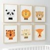 Happy Walls Set Van 6 Dieren Babykamer Posters - A4 20x30cm - Wit 2 Happy Walls Set Van 6 Dieren Babykamer Posters - A4 20x30cm - Wit -Sophie Shop 550x422 1