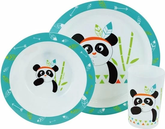 Panda Ontbijtsetje - 3 Delig 3 Panda Ontbijtsetje - 3 Delig