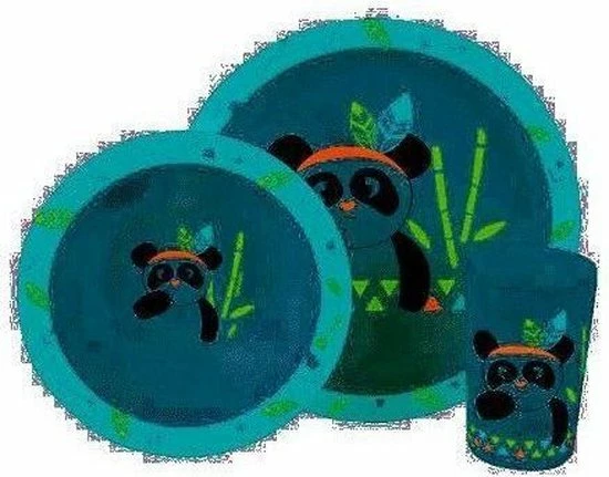 Panda Ontbijtsetje - 3 Delig 7 Panda Ontbijtsetje - 3 Delig - Afbeelding 5