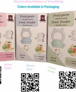 Bob Online ™ - Blauw Baby Fruitspeen En Bijtring In- Een Met Medium Speen - Fruitzuiger – Blauw Fruit Fopspeen Voorkomt Verstikking - Kinderbestek - Babyvoeding - Fruitspeen - Babyspeen Voor Groenten En Fruit – Blue Baby Fruit Pacifier & Teether In-1 -Sophie Shop 550x434 2