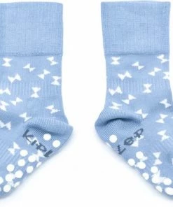 KipKep Babysokjes Licht Blauw: Bio Blijf-Sokjes - Met Antislip Zool - Maat 12-18 Mnd - Party Blue -Sophie Shop 550x440 10