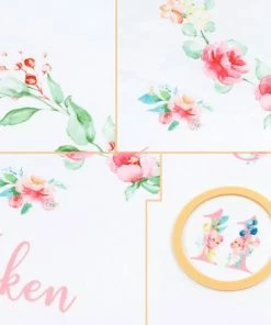 Flouer Mijlpaaldeken Bloemen - Milestone Deken - Kraamcadeau Meisje - Mijlpaaldeken Baby - Babyshower Meisje - Cadeau Baby Meisje - Kraamcadeautjes - Mijlpaal Deken - Milestone Blanket - Babyshower Cadeau -Sophie Shop 550x440 4