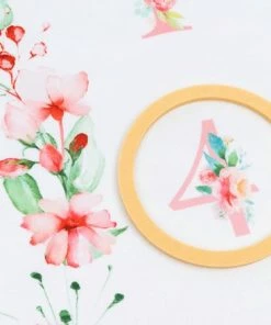 Flouer Mijlpaaldeken Bloemen - Milestone Deken - Kraamcadeau Meisje - Mijlpaaldeken Baby - Babyshower Meisje - Cadeau Baby Meisje - Kraamcadeautjes - Mijlpaal Deken - Milestone Blanket - Babyshower Cadeau -Sophie Shop 550x440 5