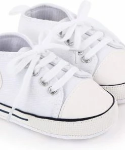 WUNO Baby Schoenen - Pasgeboren Babyschoenen - Meisjes/jongens - Eerste Baby Schoentjes 0-6 Maanden - Zachte Zool Antislip - Baby Slofjes 11cm