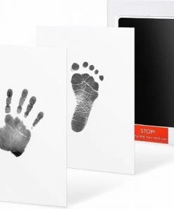 Great Memories Inktafdruksetje Baby (2 Stuks) Met Bijpassende Kaartjes Octopus - Handafdruk Baby En Voetafdruk Baby - Zwarte Inktafdruk Zonder Vies Te Worden - Inkt Afdruk Baby -Sophie Shop 550x450 6