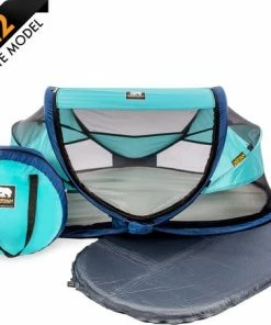 Deryan Baby Luxe Campingbedje Inclusief Zelfopblaasbare Matras - Ocean
