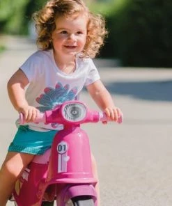 Smoby Loopfiguur Scooter Roze -Sophie Shop 550x458
