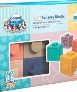 Canpol Babies, Soft Sensory Blokken, 12stuks, 6M+ 0+ Manden -Sophie Shop 550x460 1