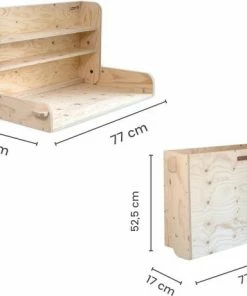 Wandcommode & Bureau - Medium- Greep Zwart Leer - Compact - Opklapbaar- Gecertificeerd - Babywoods 33 Wandcommode & Bureau - Medium- Greep Zwart Leer - Compact - Opklapbaar- Gecertificeerd - Babywoods -Sophie Shop 550x460 8