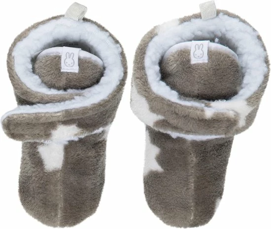 Nijntje, Baby Slofjes Grijs Allover 4 Nijntje, Baby Slofjes Grijs Allover - Afbeelding 2