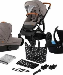 Kinderkraft Kinderwagen Prime 3 In 1 Beige (incl. Autostoel) -Sophie Shop 550x470