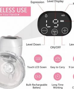 Nutric Elektrische Borstkolf - BPA-Vrij - Draagbaar & Draadloos - Verschillende Opzetstukken & Standen - 2 Stuks -Sophie Shop 550x475 4