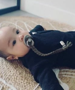 LOVEissue | Speenkoord | Gevlochten Katoen | Army Groen -Sophie Shop 550x481 2