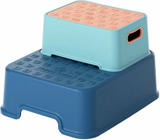 Splendole Opstapje - Badkameropstapje Kinderen - Wc Krukje 27 Cm Blauw 6 Splendole Opstapje - Badkameropstapje Kinderen - Wc Krukje 27 Cm Blauw - Afbeelding 4