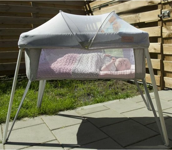A3 Baby & Kids Soozly Inklapbare Reiswieg & Campingbed Grijs 20 A3 Baby & Kids Soozly Inklapbare Reiswieg & Campingbed Grijs - Afbeelding 18