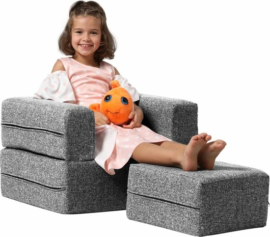 Xoft Living Kinderbank Snapsit Junior Single Antraciet 3 Xoft Living Kinderbank Snapsit Junior Single Antraciet