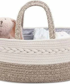 ?Baby Box Shop Kraammand - Met Drie Vakken - Babyshower - Kraamcadeau Meisje Of Jongen - Mooi, Praktisch En Overzichtelijk
