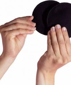 Carriwell Zoogcompressen - Biokatoen - Wasbaar - Zwart 6 Stuks Met Wasnet -Sophie Shop 550x494