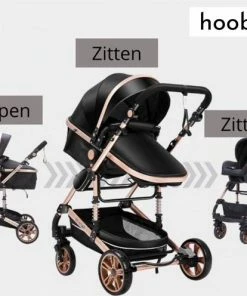 Hoobi? Hoobi Luxe Kinderwagen 3 In 1 - Buggy - Kinderwagen Met Stoel En Wieg Wandelwagen - Hoge Kwaliteit Blauw -Sophie Shop 550x496 3
