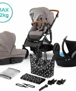 Kinderkraft Kinderwagen Prime 3 In 1 Beige (incl. Autostoel) -Sophie Shop 550x499