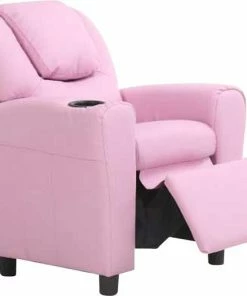 Merkloos Relaxfauteuil Voor Kinderen Rex - Roze