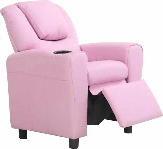 Merkloos Relaxfauteuil Voor Kinderen Rex - Roze 3 Merkloos Relaxfauteuil Voor Kinderen Rex - Roze