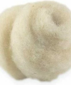 Merkloos Heilwolle Biologische Wol Bij Luieruitslag - Vette Ruwe Wol (45 Gram) - Ongebleekt