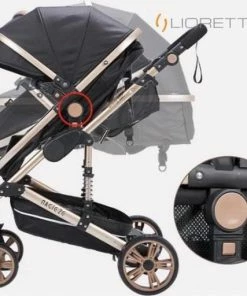 Merkloos Lioretti Luxe Baby Buggy 3 In 1 | Baby Wagen | Kinderwagen Met Stoel En Wieg | Inklapbaar | Hoge Kwaliteit | Combi | Zwart 22 Merkloos Lioretti Luxe Baby Buggy 3 In 1 | Baby Wagen | Kinderwagen Met Stoel En Wieg | Inklapbaar | Hoge Kwaliteit | Combi | Zwart -Sophie Shop 550x512 4