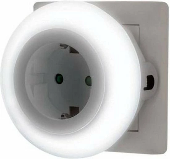 Orange85 Nachtlampje - Stopcontact - Drie Standen - Rond - Automatische Sensor - Nacht - Lamp - Binnen - LED 5 Orange85 Nachtlampje - Stopcontact - Drie Standen - Rond - Automatische Sensor - Nacht - Lamp - Binnen - LED - Afbeelding 3