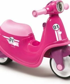 Smoby Loopfiguur Scooter Roze