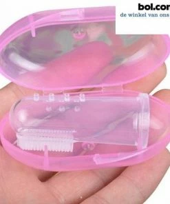 NBH? Vingertandenborstel Baby, Vinger Tandenborstel Kinderen INCLUSIEF GRATIS OPBERG DOOSJE