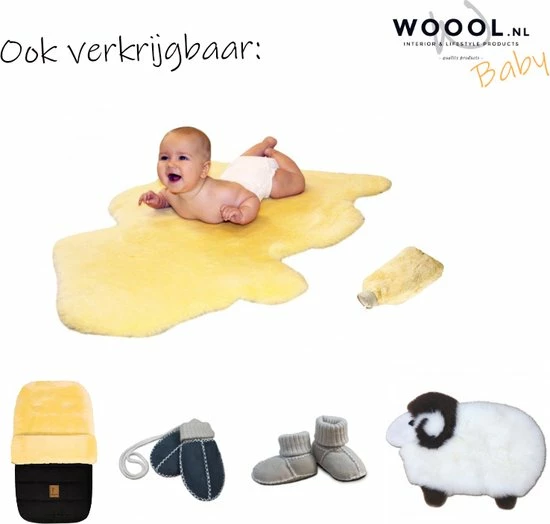 WOOOL® Schapenvacht Slofjes - Baby - Beige (20/21) 100% Echt Leer En Schapenwol - ECO+ 7 WOOOL® Schapenvacht Slofjes - Baby - Beige (20/21) 100% Echt Leer En Schapenwol - ECO+ - Afbeelding 5