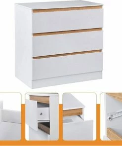 Kamyra® Commode/Ladekast Voor Baby - Verzorgingstafel - Kasten - Babykamer, Badkamer - Wit, 78 X 80 X 48 Cm 9 Kamyra® Commode/Ladekast Voor Baby - Verzorgingstafel - Kasten - Babykamer, Badkamer - Wit, 78 X 80 X 48 Cm -Sophie Shop 550x525 5