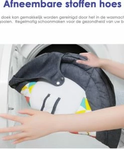 BIOBY Elektrisch Wipstoel Met Eettafel - Lullaby Schommelstoel - Babyswing - Elektrische Babyschommel - Grijs -Sophie Shop 550x525 6