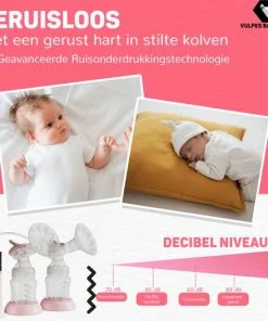 Vulpes Goods Vulpes BabyCare Dubbele Elektrische Borstkolf 9 Zuiglevels & 5 Massagelevels 3 Modi - Draagbaar - BPA Vrij Incl. 30 Moedermelk Bewaarzakjes -Sophie Shop 550x527 4