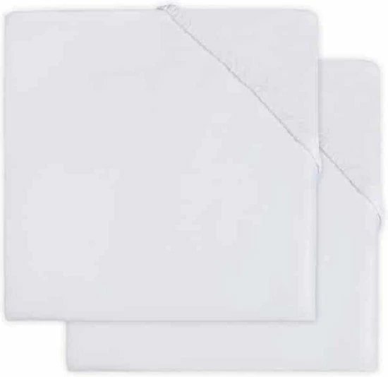 Jollein Baby Hoeslaken Wieg Katoen 40x80/90cm - Wit - 2 Stuks 5 Jollein Baby Hoeslaken Wieg Katoen 40x80/90cm - Wit - 2 Stuks - Afbeelding 3