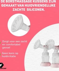 Vulpes Goods Vulpes BabyCare Dubbele Elektrische Borstkolf 9 Zuiglevels & 5 Massagelevels 3 Modi - Draagbaar - BPA Vrij Incl. 30 Moedermelk Bewaarzakjes -Sophie Shop 550x535 12