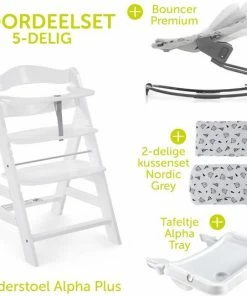 Hauck Alpha Plus Kinderstoel - Newborn Set XL - Wit -Sophie Shop 550x535