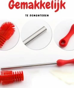 HMerch Flessenborstel - Siliconen Fles Borstel - Flesborstel Baby - Babyfles Borstel - Baby Fles Reiniger - Pijpenborstel - Blauw -Sophie Shop 550x535 5