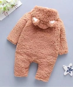 Budino Luxe Baby Pyjama Romper Onesie Dear Beer Dier - Bruin - 6 Mnd 12 Budino Luxe Baby Pyjama Romper Onesie Dear Beer Dier - Bruin - 6 Mnd -Sophie Shop 550x537