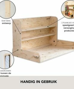 Wandcommode & Bureau - Medium- Greep Zwart Leer - Compact - Opklapbaar- Gecertificeerd - Babywoods 24 Wandcommode & Bureau - Medium- Greep Zwart Leer - Compact - Opklapbaar- Gecertificeerd - Babywoods -Sophie Shop 550x537 7